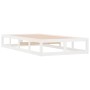 Estructura de cama de madera maciza blanca 90x200 cm de vidaXL, Camas y somieres - Ref: Foro24-820782, Precio: 103,89 €, Desc...