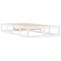 Estructura de cama de madera maciza blanca 90x200 cm de vidaXL, Camas y somieres - Ref: Foro24-820782, Precio: 82,53 €, Descu...