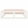 Estructura de cama de madera maciza blanca 90x200 cm de vidaXL, Camas y somieres - Ref: Foro24-820782, Precio: 103,89 €, Desc...