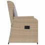Banco de jardín 2 pcs Beige ratán sintético en Conjuntos de jardín | Comprar online en Foru.es