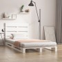 Estructura de cama madera maciza de pino blanco 100x200 cm de vidaXL, Camas y somieres - Ref: Foro24-3120123, Precio: 149,58 ...