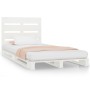 Estructura de cama madera maciza de pino blanco 100x200 cm de vidaXL, Camas y somieres - Ref: Foro24-3120123, Precio: 149,58 ...