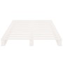 Estructura de cama madera maciza de pino blanco 100x200 cm de vidaXL, Camas y somieres - Ref: Foro24-3120123, Precio: 149,58 ...
