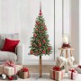 Árbol de Navidad Delgado con 150 LED con soporte Verde 150 cm en Decoración Festiva y Estacional | Comprar online en Foru.es
