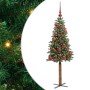 Árbol de Navidad Delgado con 150 LED con soporte Verde 150 cm en Decoración Festiva y Estacional | Comprar online en Foru.es