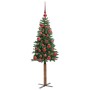Árbol de Navidad Delgado con 150 LED con soporte Verde 150 cm en Decoración Festiva y Estacional | Comprar online en Foru.es