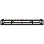 Estructura de cama de madera maciza negra 90x200 cm de vidaXL, Camas y somieres - Ref: Foro24-820785, Precio: 104,08 €, Descu...
