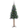 Árbol de Navidad Delgado con 150 LED con soporte Verde 150 cm en Decoración Festiva y Estacional | Comprar online en Foru.es
