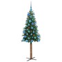 Árbol de Navidad Delgado con 150 LED con soporte Verde 150 cm en Decoración Festiva y Estacional | Comprar online en Foru.es