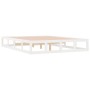Estructura de cama de madera maciza blanca 200x200 cm de vidaXL, Camas y somieres - Ref: Foro24-820817, Precio: 158,36 €, Des...
