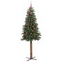 Árbol de Navidad Delgado con 300 LED con soporte Verde 180 cm en Decoración Festiva y Estacional | Comprar online en Foru.es
