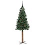 Árbol de Navidad Delgado con 300 LED con soporte Verde 180 cm en Decoración Festiva y Estacional | Comprar online en Foru.es