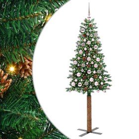 Árbol de Navidad Delgado con 300 LED con soporte Verde 180 cm en Decoración Festiva y Estacional | Comprar online en Foru.es