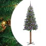 Árbol de Navidad Delgado con 300 LED con soporte Verde 180 cm en Decoración Festiva y Estacional | Comprar online en Foru.es