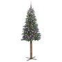 Árbol de Navidad Delgado con 300 LED con soporte Verde 180 cm en Decoración Festiva y Estacional | Comprar online en Foru.es