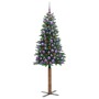 Árbol de Navidad Delgado con 300 LED con soporte Verde 180 cm en Decoración Festiva y Estacional | Comprar online en Foru.es