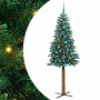 Árbol de Navidad Delgado con 300 LED con soporte Verde 180 cm en Decoración Festiva y Estacional | Comprar online en Foru.es