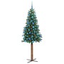 Árbol de Navidad Delgado con 300 LED con soporte Verde 180 cm en Decoración Festiva y Estacional | Comprar online en Foru.es