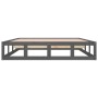 Estructura de cama de madera maciza gris 150x200 cm de vidaXL, Camas y somieres - Ref: Foro24-820803, Precio: 124,07 €, Descu...