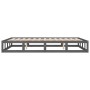 Estructura de cama de madera maciza gris 150x200 cm de vidaXL, Camas y somieres - Ref: Foro24-820803, Precio: 124,07 €, Descu...