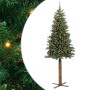 Árbol de Navidad Delgado con 300 LED con soporte Verde 210 cm en Decoración Festiva y Estacional | Comprar online en Foru.es