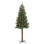 Árbol de Navidad Delgado con 300 LED con soporte Verde 210 cm en Decoración Festiva y Estacional | Comprar online en Foru.es