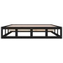 Estructura de cama de madera maciza negra 200x200 cm de vidaXL, Camas y somieres - Ref: Foro24-820820, Precio: 158,91 €, Desc...