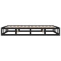 Estructura de cama de madera maciza negra 200x200 cm de vidaXL, Camas y somieres - Ref: Foro24-820820, Precio: 158,91 €, Desc...