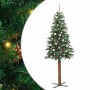 Árbol de Navidad Delgado con 300 LED con soporte Verde 210 cm en Decoración Festiva y Estacional | Comprar online en Foru.es
