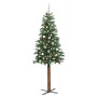 Árbol de Navidad Delgado con 300 LED con soporte Verde 210 cm en Decoración Festiva y Estacional | Comprar online en Foru.es