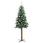 Árbol de Navidad Delgado con 300 LED con soporte Verde 210 cm en Decoración Festiva y Estacional | Comprar online en Foru.es