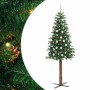 Árbol de Navidad Delgado con 300 LED con soporte Verde 210 cm en Decoración Festiva y Estacional | Comprar online en Foru.es