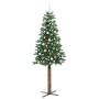 Árbol de Navidad Delgado con 300 LED con soporte Verde 210 cm en Decoración Festiva y Estacional | Comprar online en Foru.es