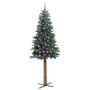 Árbol de Navidad Delgado con 300 LED con soporte Verde 210 cm en Decoración Festiva y Estacional | Comprar online en Foru.es