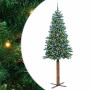 Árbol de Navidad Delgado con 300 LED con soporte Verde 210 cm en Decoración Festiva y Estacional | Comprar online en Foru.es