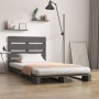Estructura de cama madera maciza de pino gris 100x200 cm de vidaXL, Camas y somieres - Ref: Foro24-3120124, Precio: 181,95 €,...