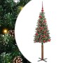 Árbol de Navidad Delgado con 150 LED con soporte Verde 150 cm en Decoración Festiva y Estacional | Comprar online en Foru.es