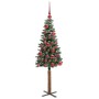 Árbol de Navidad Delgado con 150 LED con soporte Verde 150 cm en Decoración Festiva y Estacional | Comprar online en Foru.es