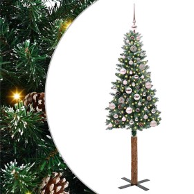Árbol de Navidad Delgado con 150 LED con soporte Verde 150 cm en Decoración Festiva y Estacional | Comprar online en Foru.es