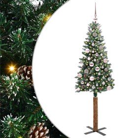 Árbol de Navidad Delgado con 150 LED con soporte Verde 150 cm en Decoración Festiva y Estacional | Comprar online en Foru.es