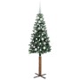 Árbol de Navidad Delgado con 150 LED con soporte Verde 150 cm en Decoración Festiva y Estacional | Comprar online en Foru.es