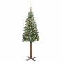 Árbol de Navidad Delgado con 150 LED con soporte Verde 150 cm en Decoración Festiva y Estacional | Comprar online en Foru.es