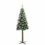 Árbol de Navidad Delgado con 150 LED con soporte Verde 150 cm en Decoración Festiva y Estacional | Comprar online en Foru.es