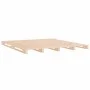 Solid pine wood pallet bed 140x190 cm by vidaXL, Beds and slatted bases - Ref: Foro24-821437, Price: 147,58 €, Discount: %