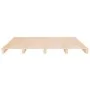 Solid pine wood pallet bed 140x190 cm by vidaXL, Beds and slatted bases - Ref: Foro24-821437, Price: 147,58 €, Discount: %