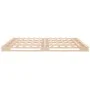 Solid pine wood pallet bed 140x190 cm by vidaXL, Beds and slatted bases - Ref: Foro24-821437, Price: 147,58 €, Discount: %