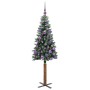 Árbol de Navidad Delgado con 150 LED con soporte Verde 150 cm en Decoración Festiva y Estacional | Comprar online en Foru.es