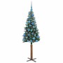 Árbol de Navidad Delgado con 150 LED con soporte Verde 150 cm en Decoración Festiva y Estacional | Comprar online en Foru.es