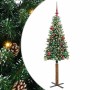 Árbol de Navidad Delgado con 150 LED con soporte Verde 150 cm en Decoración Festiva y Estacional | Comprar online en Foru.es
