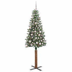 Árbol de Navidad Delgado con 300 LED con soporte Verde 180 cm en Decoración Festiva y Estacional | Comprar online en Foru.es